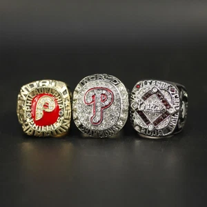 (3PCs) 1980 2008 2009 Philadelphia Phillies Ring size 11 - Picture 1 of 1