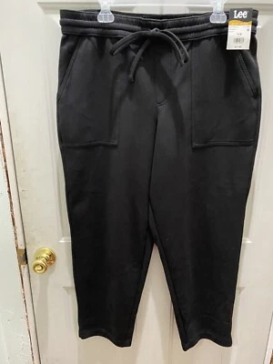 New!Lee Black Knit High Rise Relaxed Fit Ankle Pant. Size 16M.Great Comfort Pant - Imagem 1 de 3