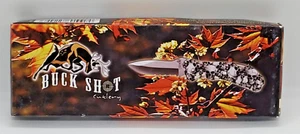 Frost Cutlery Buck Shot Mustang Trapper Tactical Folding Knife Skulls 5.25" New - Picture 1 of 8