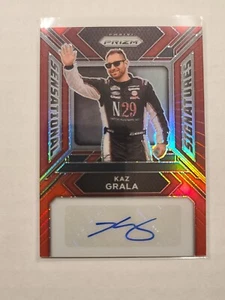 2024 Prizm NASCAR Sensational Signatures Kaz Grala #SS-KGA Red Prizm 95/99 - Picture 1 of 2