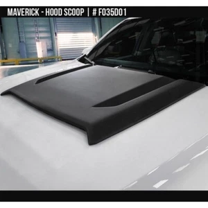 Fits 22-25 Ford Maverick Air Design Custom Style Hood Scoop Satin Black FO35D01 - Picture 1 of 8