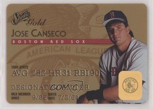 1995 Studio Gold Plastic Stock Jose Canseco #9