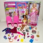 Barbie 2 Story Fold & Go House Mattel, Wedding Barbie Doll Nib, And Many Extras