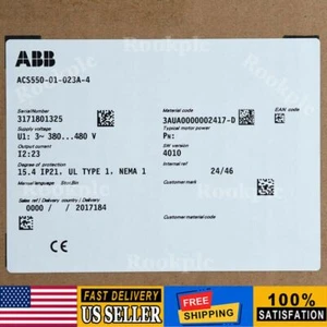 1pcs Brand New In Box ABB Inverter ACS550-01-023A-4 - Picture 1 of 5
