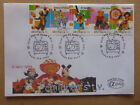 1999 APLHA CHILDRENS TV PLAY SCHOOL 5 STAMPS ILLUSTRATED FIRST DAY COVER