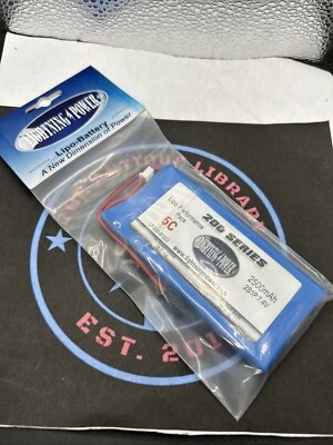 Lightning Power. Serie 200, 2500mAH. 7.4V. 2S1P. 5C. Batería Receptor Li-Po Foto 1 de 3