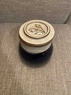 Винтажный Джонатан Вудворд подписанный синий глазурованный студии искусства керамики французский колокольчик с маслом - Изображение 1 из 4