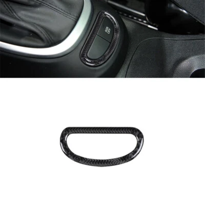 For Fiat 500L 2014-17 Carbon Fiber Floor Console Switch Button Panel Cover Trim - Image 1 of 4