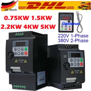 220V 380V 1.5KW 2.2KW 4KW 5.5KW convertidor de frecuencia convertidor de frecuencia inversor VFD - Imagen 1 de 27
