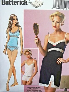 Butterick 6031 slip da donna in camicia mutandine lingerie pigiama modello di GERTIE - Foto 1 di 4