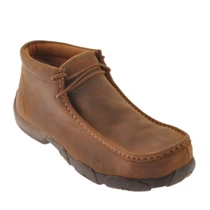 Twisted X Men's Distressed Saddle Steel Toe Driving Mocs MDMST01 - Picture 1 of 3
