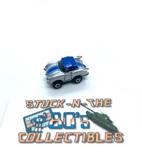1989 Galoob Micro Machines Silver Blue 1955 Chevy Corvette Coupe Great Condition - Picture 1 of 4