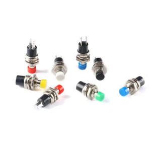 PBS-110 Push Button Switch 2Pin Self-reset 7MM Round Power Power Switch Button - Picture 1 of 7