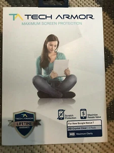 Tech Armor Google Nexus 7 Screen Protector High Definition HD-Clear - Picture 1 of 2