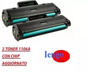 2 Toner compatibile per HP W1106A Laser MFP 135a 135w 137fnw 107a 107w CON CHIP - Foto 1 di 1