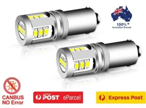 2X H6W BA9S CANBUS 6000K WHITE LED PARKER LIGHT BULB FOR BMW MERCEDES V W A UDI - Picture 1 of 6