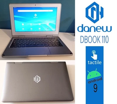PC TABLETTE DANEW dbook 110 - Android 9 - 10.1" - 16 Go - Argent gris/argent . - Photo 1/4