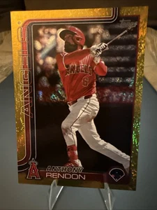 2025 Topps Serie 1 - Anthony Rendon #83 Oro Arena Brillo Lámina #47/50 - Ángeles - Imagen 1 de 6
