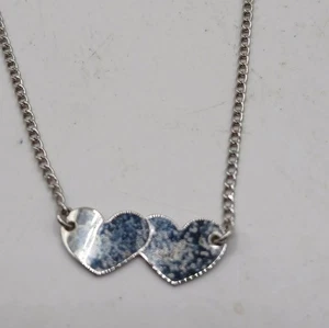 Vintage Sterling Kinder Herz Halskette - Bild 1 von 5
