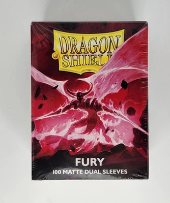 Mangas Mate Doble Furia Dragón Escudo Talla Estándar 100 Ct Foto 1 de 2