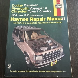 HAYNES 30010 Repair MANUAL 1984-1995 Dodge Caravan Plymouth Voyager Chrysler - Picture 1 of 2