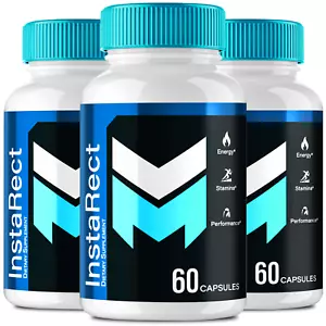 (3 Pack) InstaRect Male Support - Maximum Strength Performance for Men Capsules - Picture 1 of 3