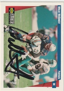 Willie McGinest signed 1997 Collector's Choice card Patriots LIGHT SMEAR - Picture 1 of 1