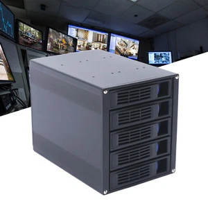 HDD Enclosure Hot Swap Cage 5-Bay 3 x 5.25" Drive Bays 5x SATA 3.5"/2.5"Sas HDD - Picture 1 of 16