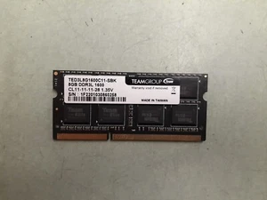 TEAMGROUP Elite 8GB PC3-12800 Unbuffered Non-ECC TED3L8G1600C11-SBK Memory - Picture 1 of 2