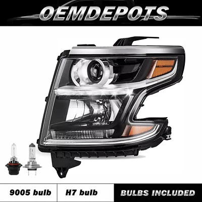 For 2015-2020 Chevy Tahoe Suburban DRL Projector Headlight Driver Side W/ bulb - Image 1 of 4