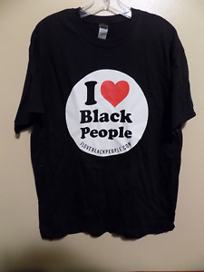 NEW I Love Black People - Black T-Shirt Black Lives Matter BLM Size Small