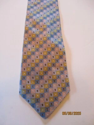 Corbata Paul Fredrick púrpura a cuadros de seda Foto 1 de 2