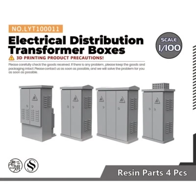 Cajas transformadoras de distribución eléctrica de construcción de fábrica miniatura 1/100 de 15 mm Foto 1 de 4