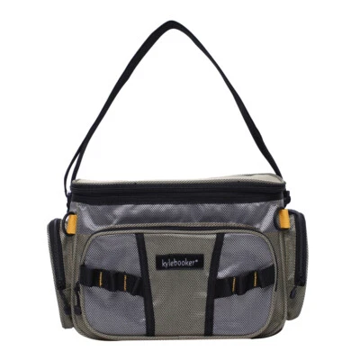 Bolsa de aparejos de pesca impermeable cintura paquete de hombro caja carrete señuelo equipo bolsa de almacenamiento Foto 1 de 4