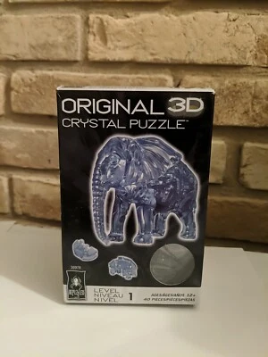 New - BePuzzled 3D Crystal Puzzle - Elephant: 40 Pcs - Ages 12+ | 1 player - Image 1 of 4