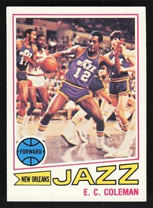 1977-78 Topps White Backs E.C. Coleman #123 - New Orleans Jazz - Vintage EX-MT