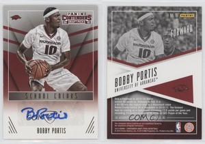 2015 Contenders Draft Picks School Colors Signatures Bobby Portis Rookie Auto RC
