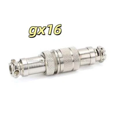 Air Socket With Panel Connector2 3 4 5 6 8 Pins GX16 Male Female Plug Aviation - Image 1 of 4