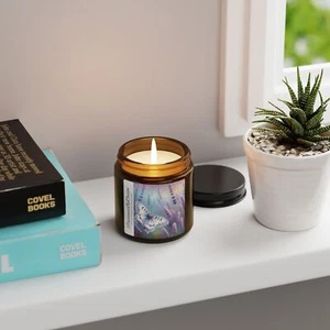 Decorative Soy Candle, White Sage & Lavender Scented, Long-Lasting Aromatherapy - Picture 1 of 6