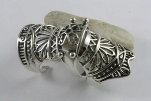 GELENK RING GLIEDER RING GOTHIC BIKER SILBERRING 925 ECHT SILBER / 586 - Bild 1 von 4