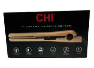 CHI Golden Hour 1" Flat Hair Straightening Ceramic Hairstyling Iron CA2380T V2