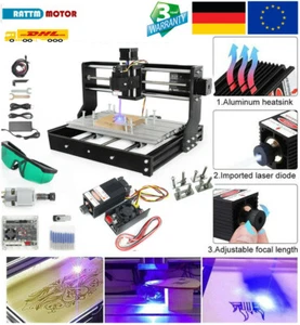 〖DE〗3018-PRO Mini CNC Router 5.5W Holz Laser Graviermaschine GRBL Fräsmaschine - Bild 1 von 19