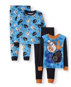 Lego Star Wars Boys 4pc Pajama Pant Set Size 4 XS or 6 S Snug Fit Cotton BB8 - Picture 1 of 1