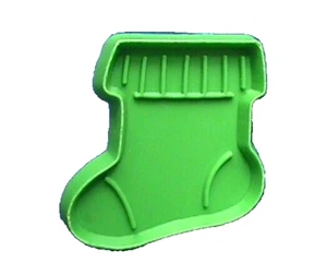 Hallmark COOKIE CUTTER Christmas Vintage STOCKING Green 1977 MINI HARD - Picture 1 of 2