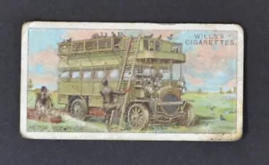 1916 Wills's Cigarette Card Military Motors Series #37 French Motor Pigeon-Cote - Picture 1 of 2