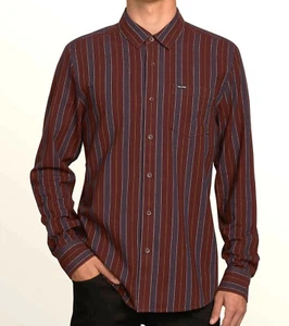 VOLCOM Men's CLASHER L/S Button-Up Shirt - BXB - XL - NWT - Picture 1 of 2