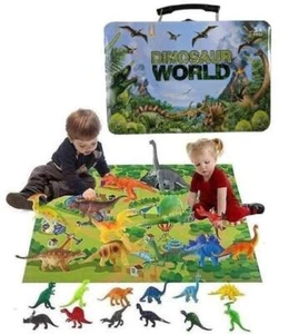 Dinosaur World Toys Figures Activity Play Mat & Trees Set Jurassic Park A6 - Picture 1 of 9