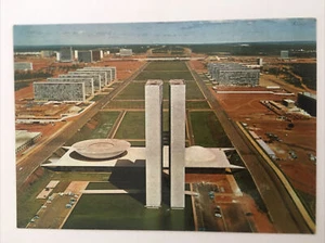 Postal vintage del Congreso y Ministerios Nacionales de Turismo de Brasil - Imagen 1 de 4