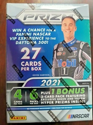 2021 Panini Prizm NASCAR Racing 27-Card Factory Sealed Blaster Box - Image 1 of 3