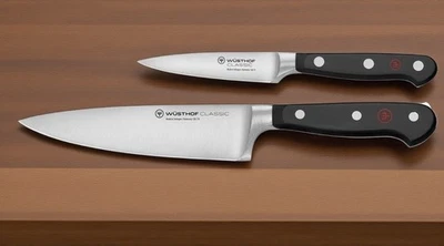 Wusthof Classic 2шт подготовительный набор 6 «шеф-повара 3,5» Paring новый лазерный логотип RetailGift коробка - Изображение 1 из 4